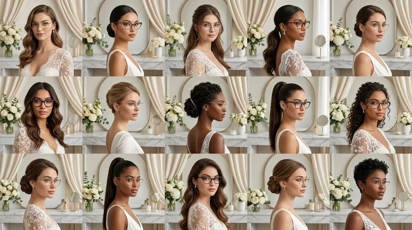 15 Wedding Hairstyles For Glasses That Actually Work