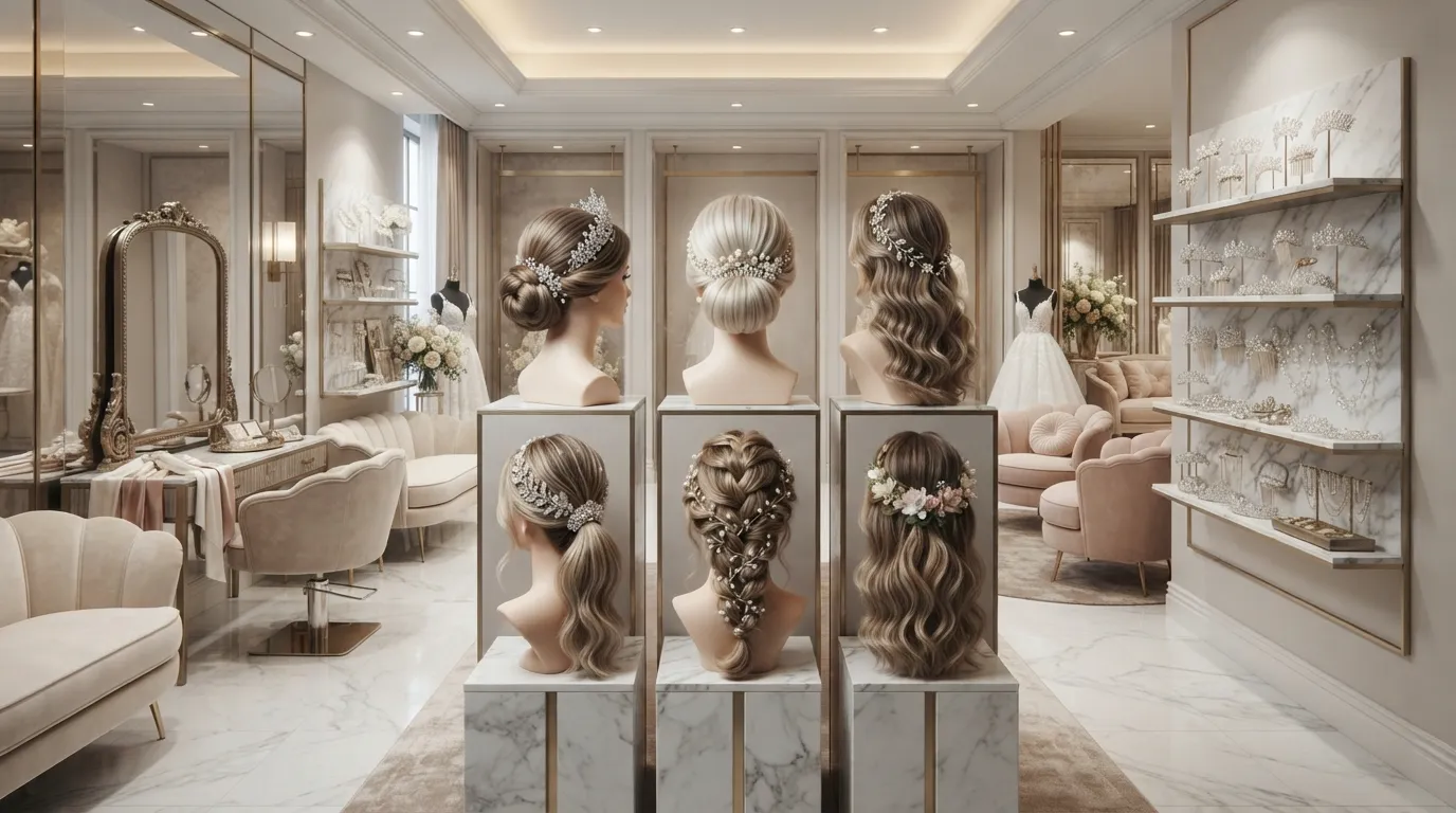 20 Wedding Hairstyles With Accessories That Sparkle