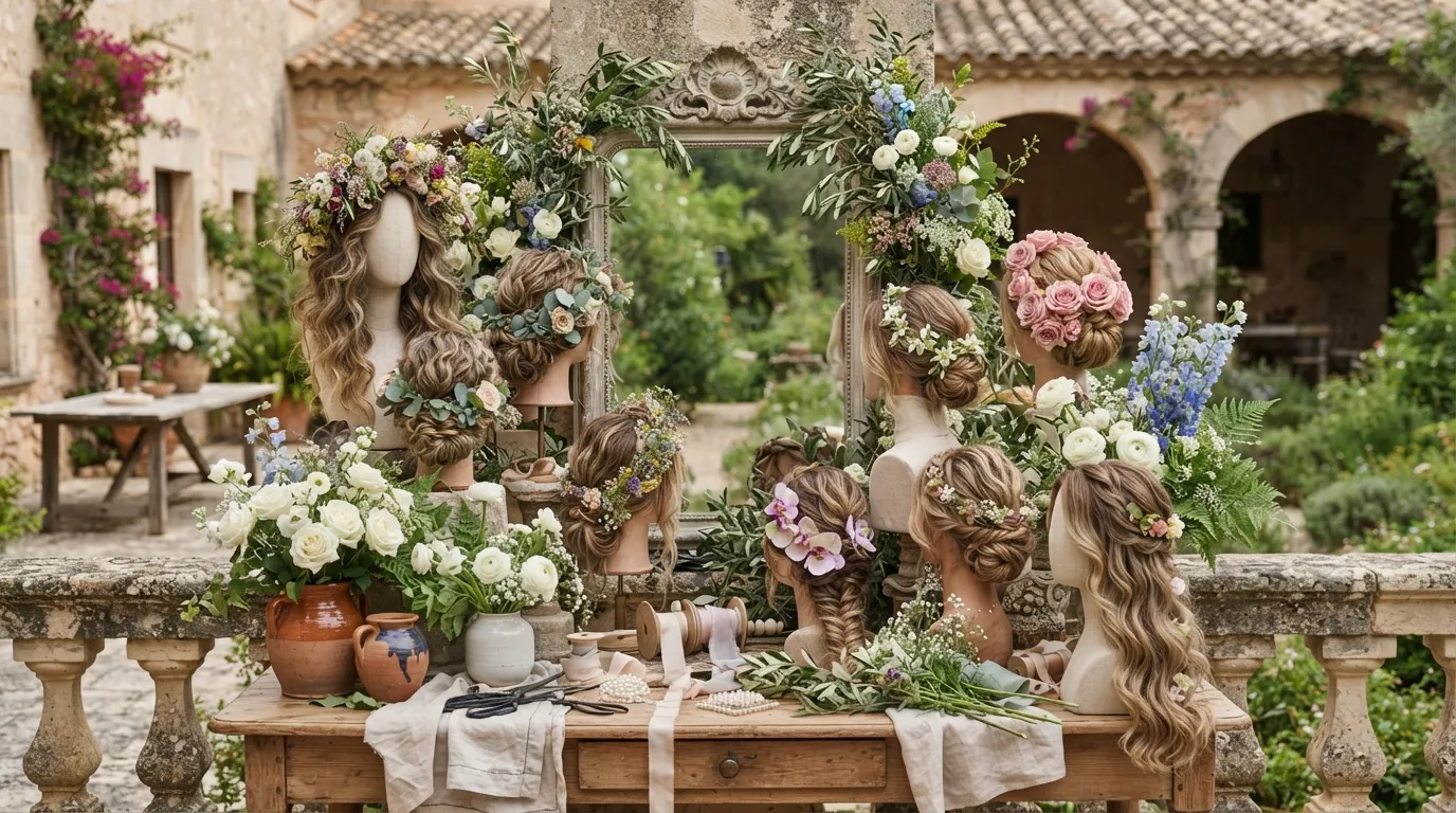 20 Wedding Hairstyles With Flowers That Brides Adore