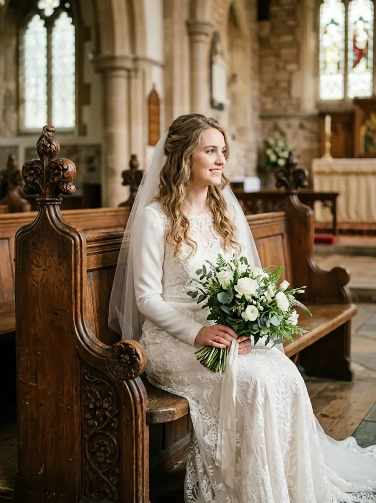 Classic Updo + Veil