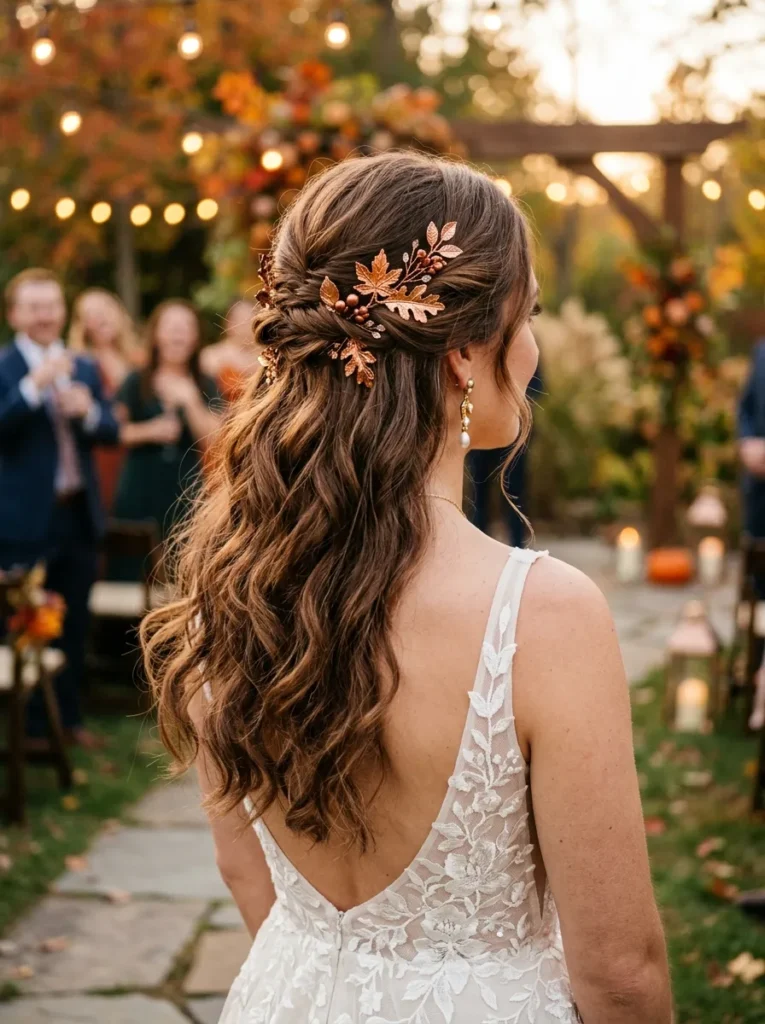 Autumn Leaf Hairpin Style