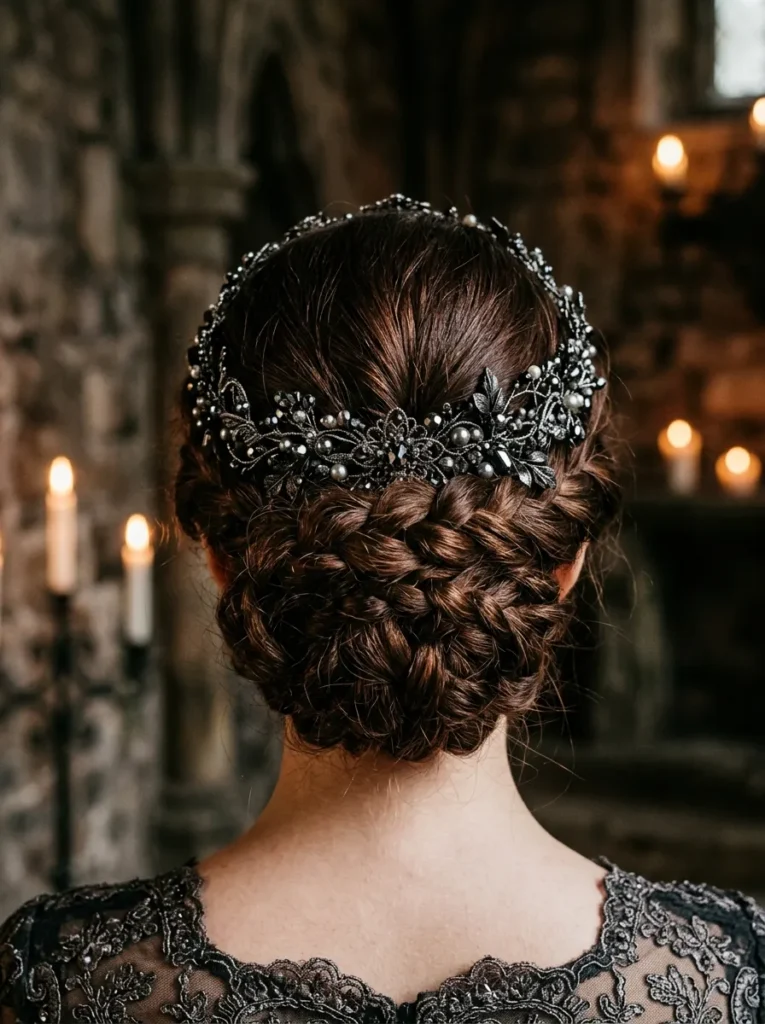 Beaded Headpiece Updo