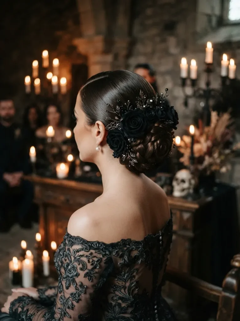 Black Rose Chignon