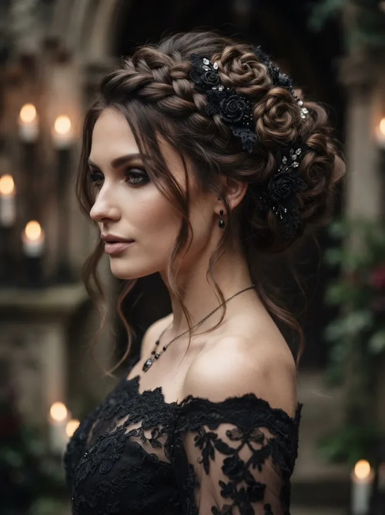 Braided Rosette Updo