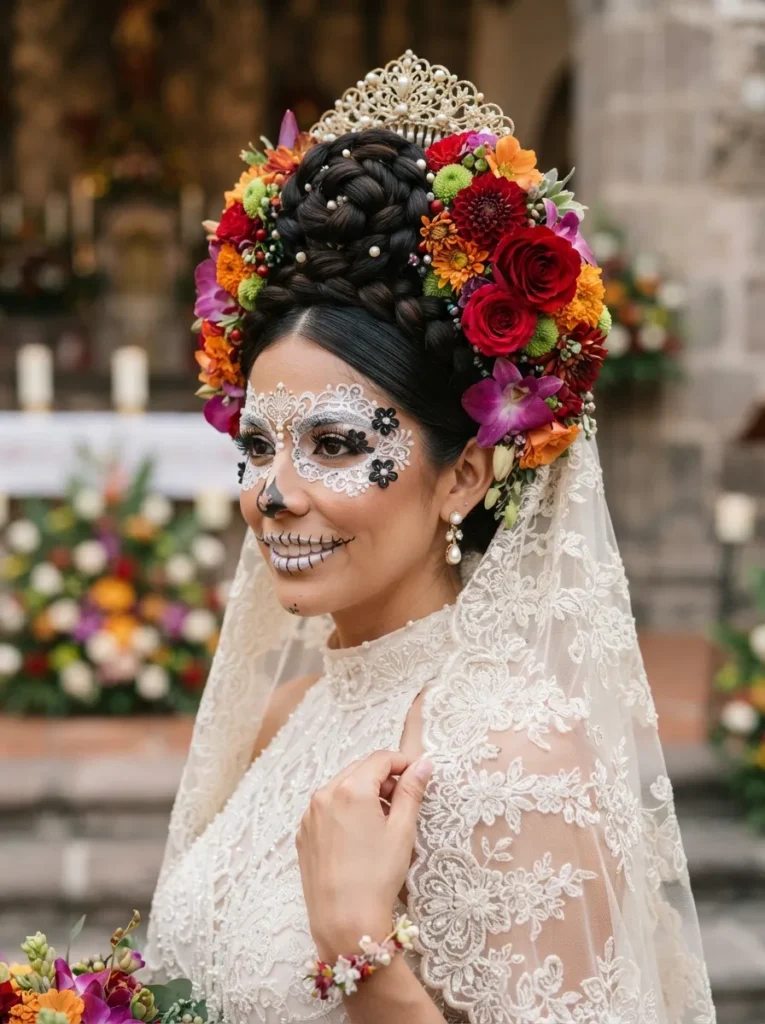 Catrina Veil Updo