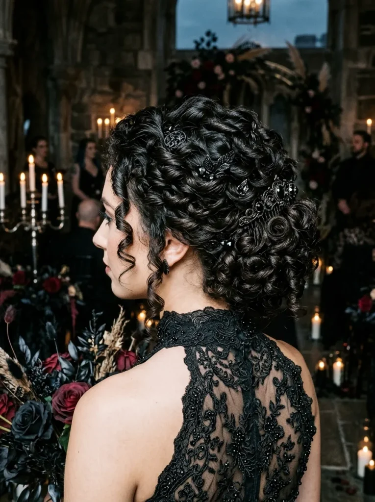 Dark Ringlet Updo