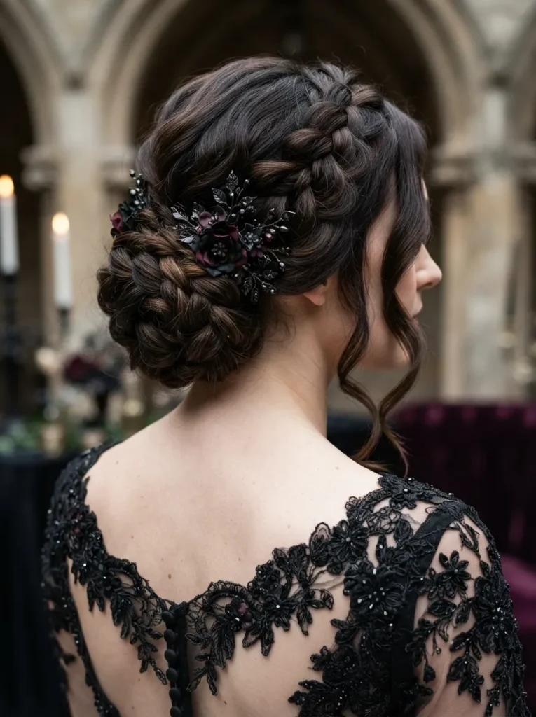 Gothic Braided Bun