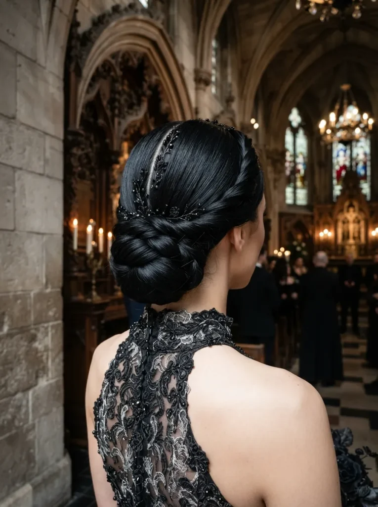 Gothic Low Updo
