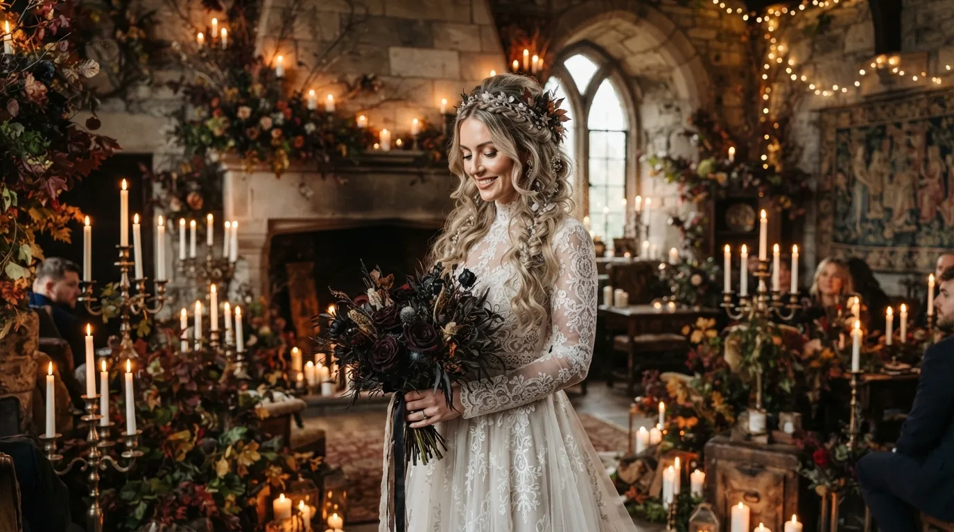 21 Halloween Wedding Hairstyles That Look Truly Magical On You