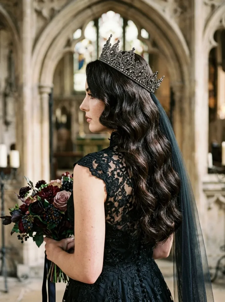 Marcasite Crown Waves