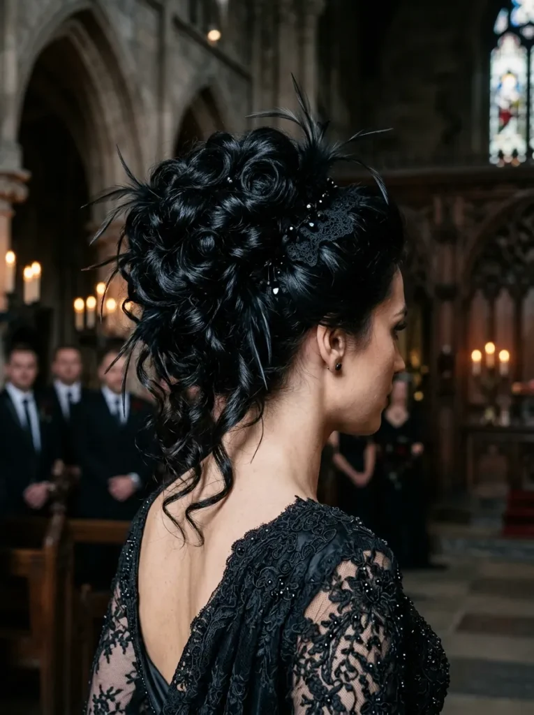 Raven Curl Updo