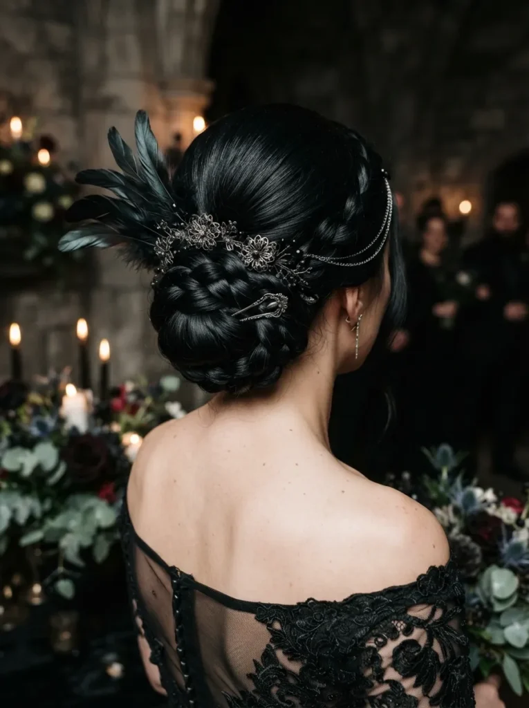  Raven Feather Updo