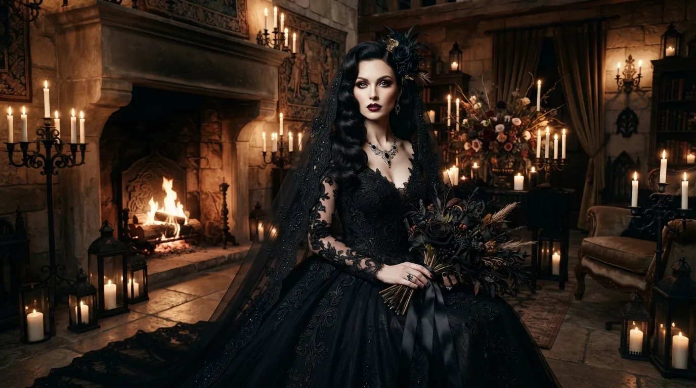 20 Spooky Bridal Hairstyle Ideas For Halloween Weddings